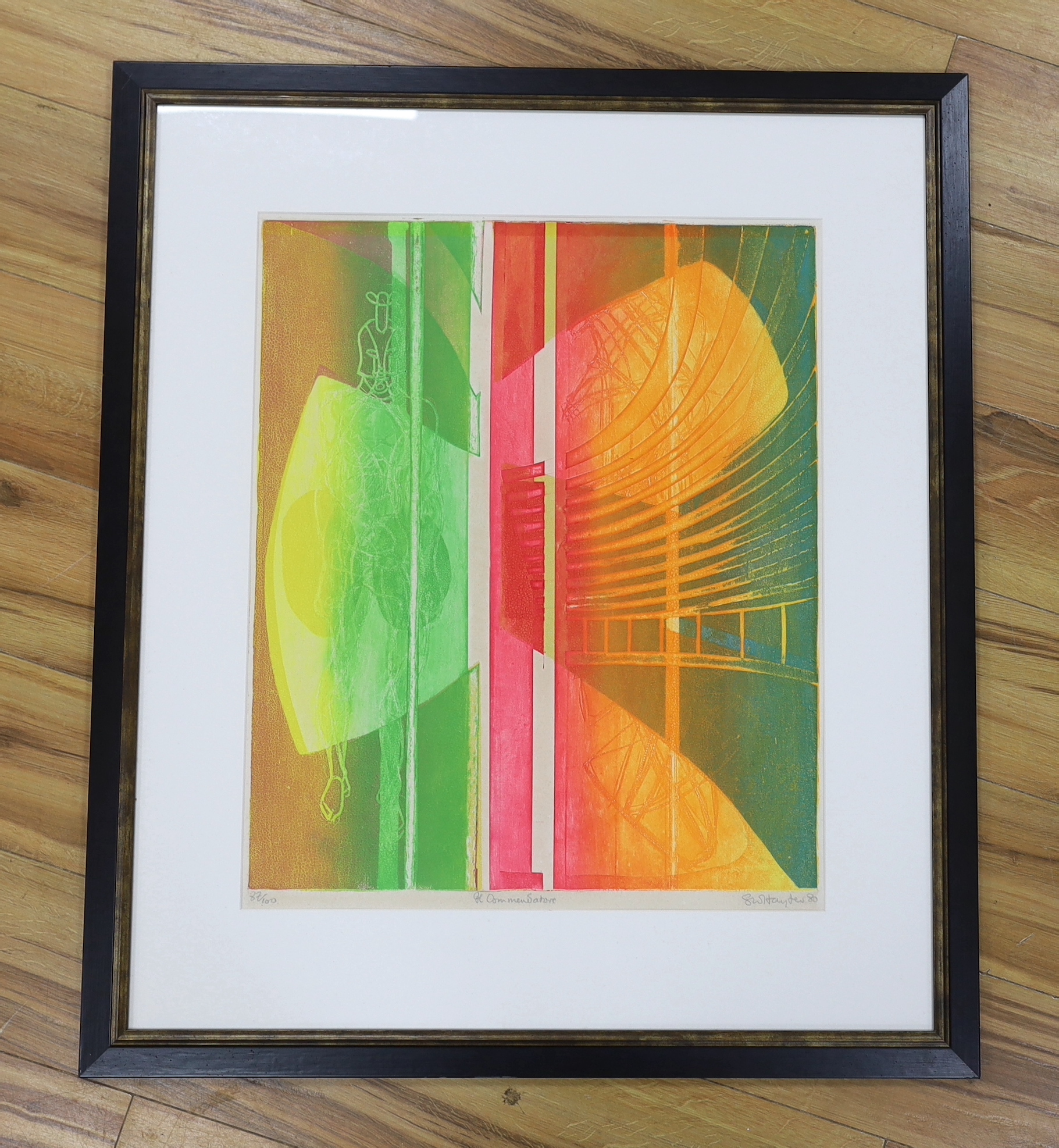 Stanley William Hayter (1901-1988), etching on wove, 'Il Commendatore', signed and inscribed in French, limited edition 87 of 100, 60 x 50cm